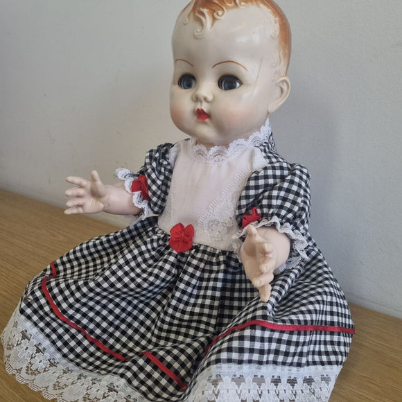 Gingham Doll Dresses 16 inch