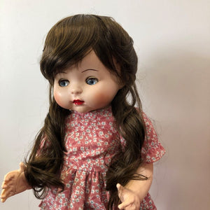 Sunny wavy doll wig with fringe